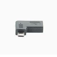 Conector Micro USB 2,0, Micro USB macho a USB C hembra, adaptador de conector en ángulo de 90 grados para carga o transferencia de datos