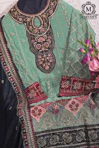 Islamic <b>Muslim</b> <b>Clothe</b> Salwarkamiz Embroidery Worked Salwar Kameez for Women by Meetali Creation - Product Image 6