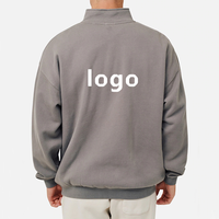 Sweat-shirts à capuche unisexes pour hommes, imprimés, personnalisés, écologiques, 400g, décontractés, surdimensionnés, en molleton 1/4, à manches longues, en coton