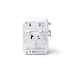 Adattatore da Viaggio Raska Personalizzato, Gadget USB Promozionali per Comodità in Movimento - Product Image 2
