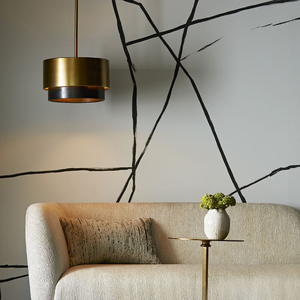 Lampe suspendue de finition de couleur dorée et noire en métal de haute qualité de luxe Lampe de restaurant et de maison décorée disponible en gros - Product Image 4