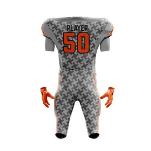 Service OEM Prêt à Expédier Vente en Gros Maillots de Football Américain Unisexe à Manches Courtes en Polyester Personnalisés Imprimés par Transfert Thermique - Product Image 6