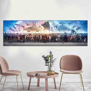 Arte moderno en lienzo de Star Wars: elegante impresión decorativa galáctica, lienzo envuelto - Product Image 1