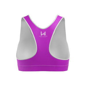 Sujetador de Yoga para mujer de alto soporte con estampado personalizado, Copa cómoda, Sujetador deportivo, estampado por sublimación transpirable de talla grande - Product Image 2