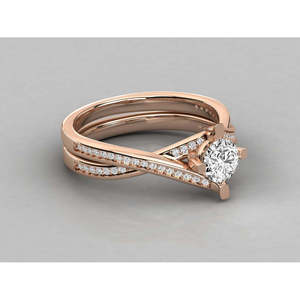 Anillo Solitario de Oro de 18K para Mujer con Diamante Cultivado en Laboratorio - Product Image 2