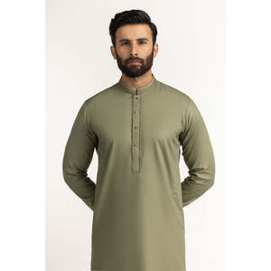 Traje de Invierno para Novio, Corte Regular, Bordado, Verde Menta, 100% Algodón, Modelo SK-EMB25-041 - Product Image 1