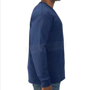 Recién llegado, camisetas lisas de algodón para hombre, camiseta de manga larga de diseño único de tela cómoda de alta calidad - Product Image 2