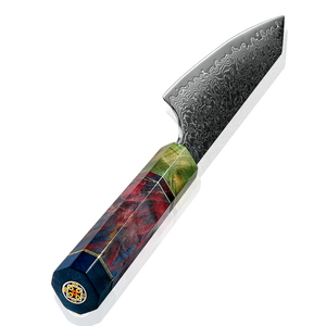 Venta al por mayor personalizado de alta calidad Premium OEM ODM servicio de acero de Damasco cocina Chef cuchillo de corte de alimentos con mango de madera - Product Image 2