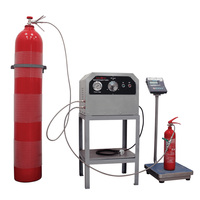 Machine de remplissage automatique de CO2 certifiée CE, équipement de remplissage de dioxyde de carbone haute précision pour extincteur