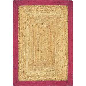 Tapis en jute bordeaux Netline Home - Product Image 1