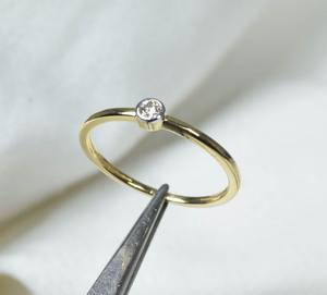 Anillo de piedras preciosas de Plata de Ley 925, joyería hecha a mano, anillo de plata de ley de topacio blanco, forma redonda, anillo de diseñador de moda, joyería - Product Image 3