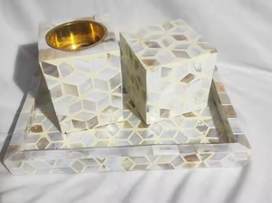 Brûleur d'encens indien durable et écologique en nacre faite à la main avec options personnalisables - Product Image 2