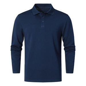 100% coton tissu Polo pour hommes respirant à manches longues haute qualité incroyable Polo pour hommes - Product Image 1