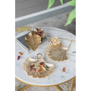 Bandeja Decorativa Metálica de Cerámica Hecha a Mano, Estilo Americano, Ecológica, para Interiores Elegantes, Adorno Seguro para Hoteles de Lujo - Product Image 3