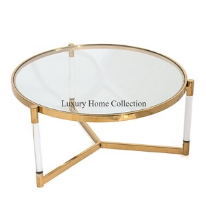 Mesas de café con base de metal resistente chapadas en oro de trabajo de nácar más exigentes y elegantes suministros del fabricante de la India - Product Image 2