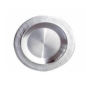 Belle plaque de chargeur en acier inoxydable de haute qualité pour Table Dinig servant des plats de dîner assiette maison cuisine décor assiette de chargeur - Product Image 4