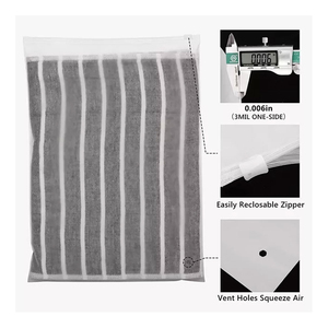 ถุงซิปล็อกใสโพลีใสพิมพ์ชื่อแบรนด์สำหรับเสื้อผ้าถุงพลาสติก - Product Image 2