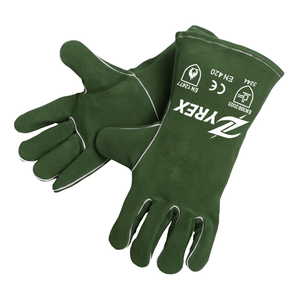 Gants de soudage en cuir de vachette de qualité professionnelle Paume renforcée Résistants à la chaleur Gants de sécurité industriels - Product Image 2
