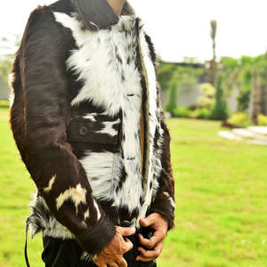 Chaqueta de cuero de vaca de invierno de moda para hombres Nueva llegada Ropa al aire libre con manga larga regular Técnica teñida lisa - Product Image 3