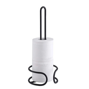 Porte-serviettes noir en métal en fer au design unique pour la décoration de table de la cuisine à la maison support de papier de soie debout - Product Image 5