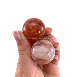 GROS NATUREL DE HAUTE QUALITÉ BOULE DE QUARTZ DE FEU ROUGE PIERRE DE GUÉRISON CHAKRA ÉNERGIE NÉGATIVE ÉQUILIBRE CRISTAL POUR LA MAISON DÉCORE - Product Image 3