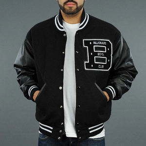 Vestes pour hommes sur mesure avec logo OEM, style streetwear décontracté, baseball vintage, col montant, logo sur le devant, grandes tailles - Product Image 6