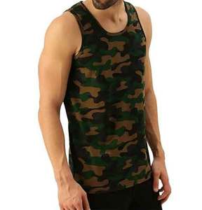 Custom Tank Topคุณภาพสูงกล้ามเนื้อพอดีผ้าฝ้าย 100% เสื้อกล้ามผู้ชายออกกําลังกายStreetwearเสื้อยืดแขนกุดสําหรับชาย - Product Image 5