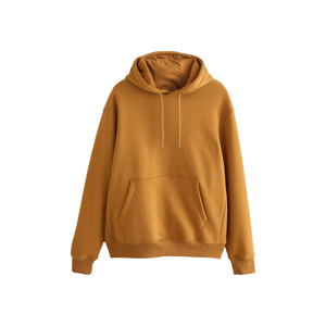 Sudadera con Capucha Amarillo Mostaza para Hombre y Mujer, Sudadera Informal con Capucha, Cálida, de Forro Polar, Manga Larga, Ropa de Calle para Invierno - Product Image 1