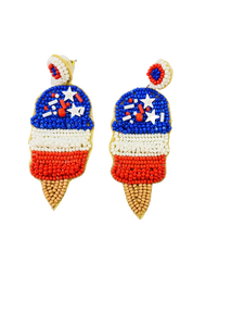 Boucles d'oreilles tendance style ethnique en perles dorées pour fiançailles, mariages, fêtes - Plaqué argent, haute qualité, vente en gros pour femmes - Product Image 3