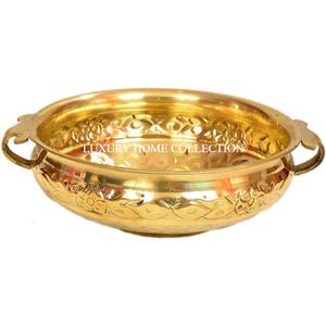 Cuenco Urli de flores de lujo para mesa pulido de cobre martillado, cuenco Urli decorativo elegante nuevo estándar de mayor calidad - Product Image 2