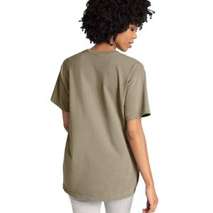 Camiseta lisa de algodón Ringspun gris teñido de manga corta para hombre de colores personalizados - Product Image 6