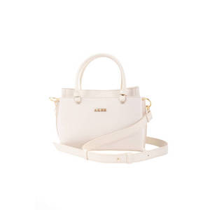 Sac flottant demi-lune en rotin beige avec broderie et logo personnalisé - Product Image 1