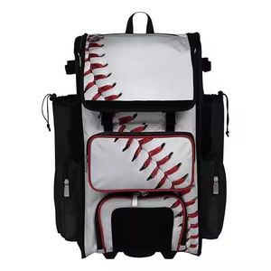 Logo imprimé personnalisé de haute qualité Sac à dos de sport Softball & Baseball Style tendance pour une utilisation en extérieur Sac à dos de transport d'équipement - Product Image 1