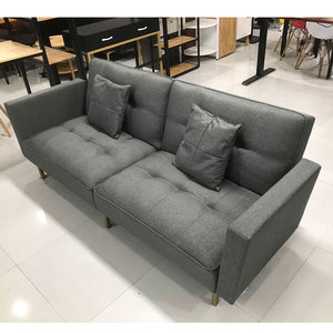 Modern 1.95m Convertible <b>Sofa</b> <b>Bed</b> with Grey Fabric SFG68022 Inflatable <b>Sleeper</b> <b>Sofa</b> with Wooden Frame for Living Room Dining - Product Image 4