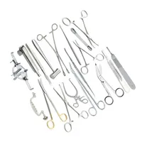 Ensemble d'instruments chirurgicaux 14 pièces, manuel, en acier inoxydable, réutilisable, kit médical de qualité hospitalière