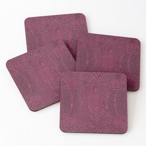 Enamel Print Coasters Custom logo Coasters for Drinks Enamel Print <b>Wood</b> Beautiful Pattern Absorbent Coasters - Product Image 6