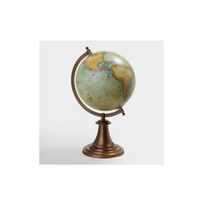 Office Decoration Table <b>World</b> <b>Globe</b> Sculptures With Metal Stand and Base Table Showpiece Aluminium Sculpture - Product Image 3