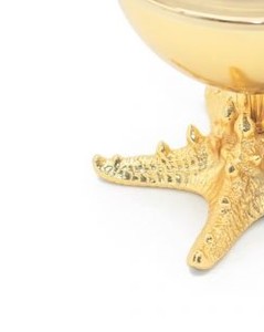 Quemador de Incienso de Lujo Chapado en Oro con Base de Estrella de Mar Fundida, Porta Incienso Decorativo de Metal para Uso en el Hogar - Product Image 6