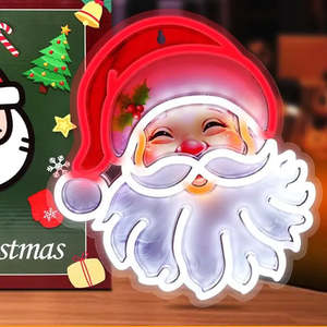 Acrylic Pre Nol <b>Neon</b> <b>Sign</b> <b>Battery</b>-Powered Light-Up Enseigne for Festive Decor - Product Image 4