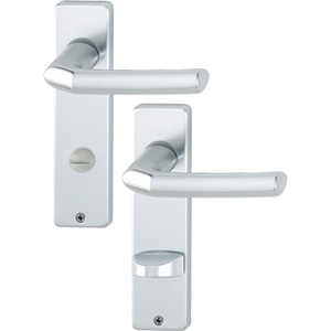 Juego de escobillas cortas Birmingham 1117/202KP HOPPE de aluminio F1 SK/OL con manija cuadrada para barras de cortina, rieles y accesorios - Product Image 1