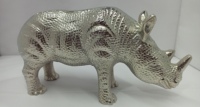 Sculpture d'oiseau de paon fini antique article décoratif pour la maison Design Art déco pour salon et salle à manger artisanat en métal