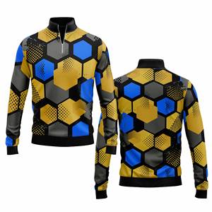 Performance personnalisée Quarter Zip Sportswear Hommes Femmes Youth Sportswear Quick Dry Team Pullover - Product Image 3