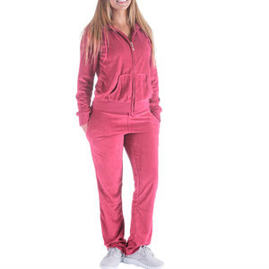 Venta al por mayor de chándal de mujer personalizado de alta calidad de mezcla de algodón Slim Fit OEM Jogger conjunto de ropa deportiva para el gimnasio y el fitness diario - Product Image 3