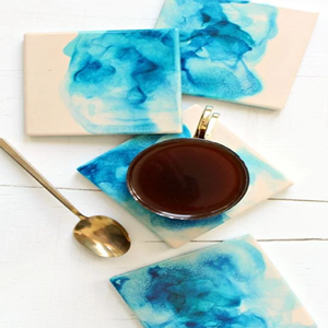 Posavasos Redondos Modernos de Mármol Natural y Madera, Absorbentes, Antideslizantes y Ecológicos, para Hogar, Oficina y Hotel, Diseño Artesanal - Product Image 3