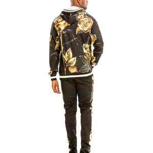 Venta al por mayor de alta calidad de los hombres de sublimación chándal nuevo diseño personalizado transpirable traje Delgado Fitness hombres sublimación chándal - Product Image 6