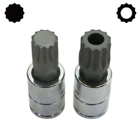 Jeu de douilles à embout Torx à impact en acier S2, 10 pièces, 1/4 ", 3/8 ", 1/2 ", avec boîtier OEM, garantie 3 ans, fabriqué à Taïwan, sans batterie