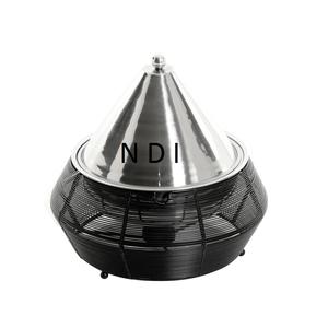 Casserole en métal en fil de fer Pot de service Récipient de nourriture arrondi Pot de serveur de nourriture chaude de grande capacité pour l'utilisation de Restaurant d'hôtel à la maison - Product Image 5