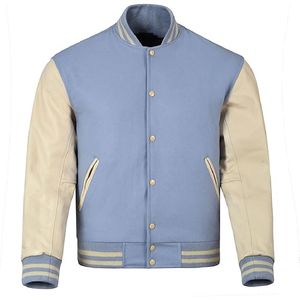 Veste Varsity Letterman Baseball rouge de haute qualité faite à la main avec veste de Baseball en cuir pour hommes - Product Image 1