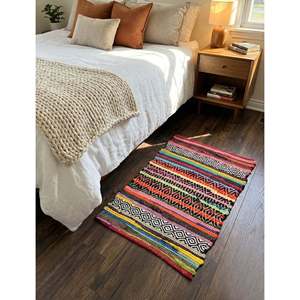 Alfombra Tejida a Mano Lineno para Uso Doméstico - Product Image 1