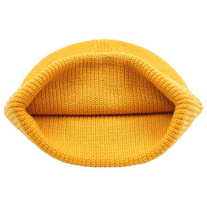 Gorro holgado de acrílico con puños de punto personalizado de alta calidad, ropa de calle, gorros con logotipo de etiqueta tejida privada, gorros de calavera de pescador - Product Image 3